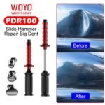 WOYO PDR100 Slide Hammer Big Dent Puller Automotive Body Surface Dent Repair Tools Paintless Cold Glue Dent Repair Pulling Kit