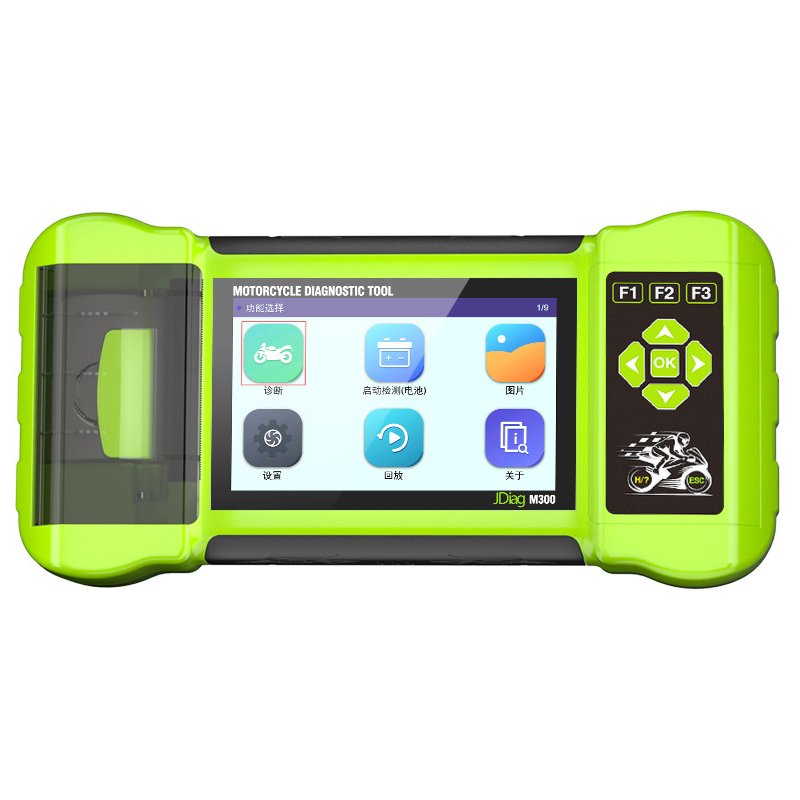 JDiag M300 OBD2 Motorcycle Scanner Car Diagnostic Tool Clear Fault Codes