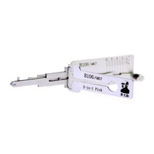 Lishi B106 GM37 2 in 1 Pick Decoder Tool Anti-Glare for Cadillac Non-Warded