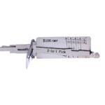 Lishi B106 GM37 2 in 1 Pick Decoder Tool Anti-Glare for Cadillac Non-Warded