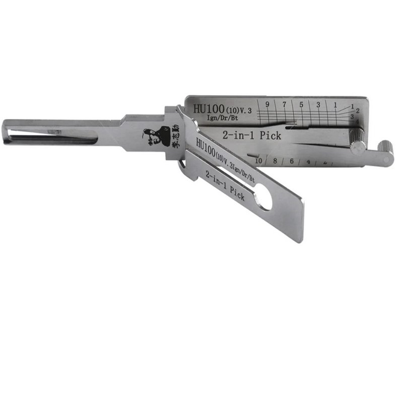 Lishi HU100(10) V3 10-Cut 2in1 Decoder and Pick for New Cadillac