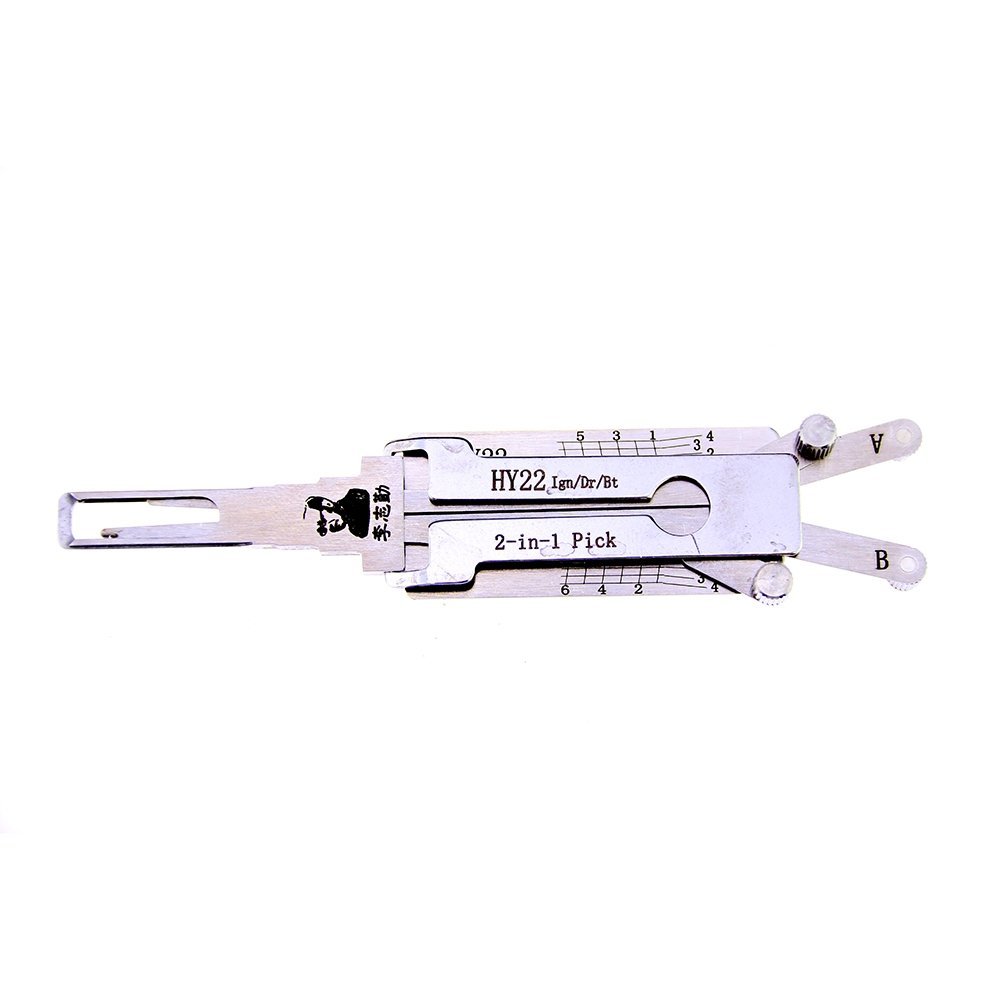 Lishi HY22 Quad Lifter 2-in-1 Pick & Decoder Anti Glare for Kia Hyundai