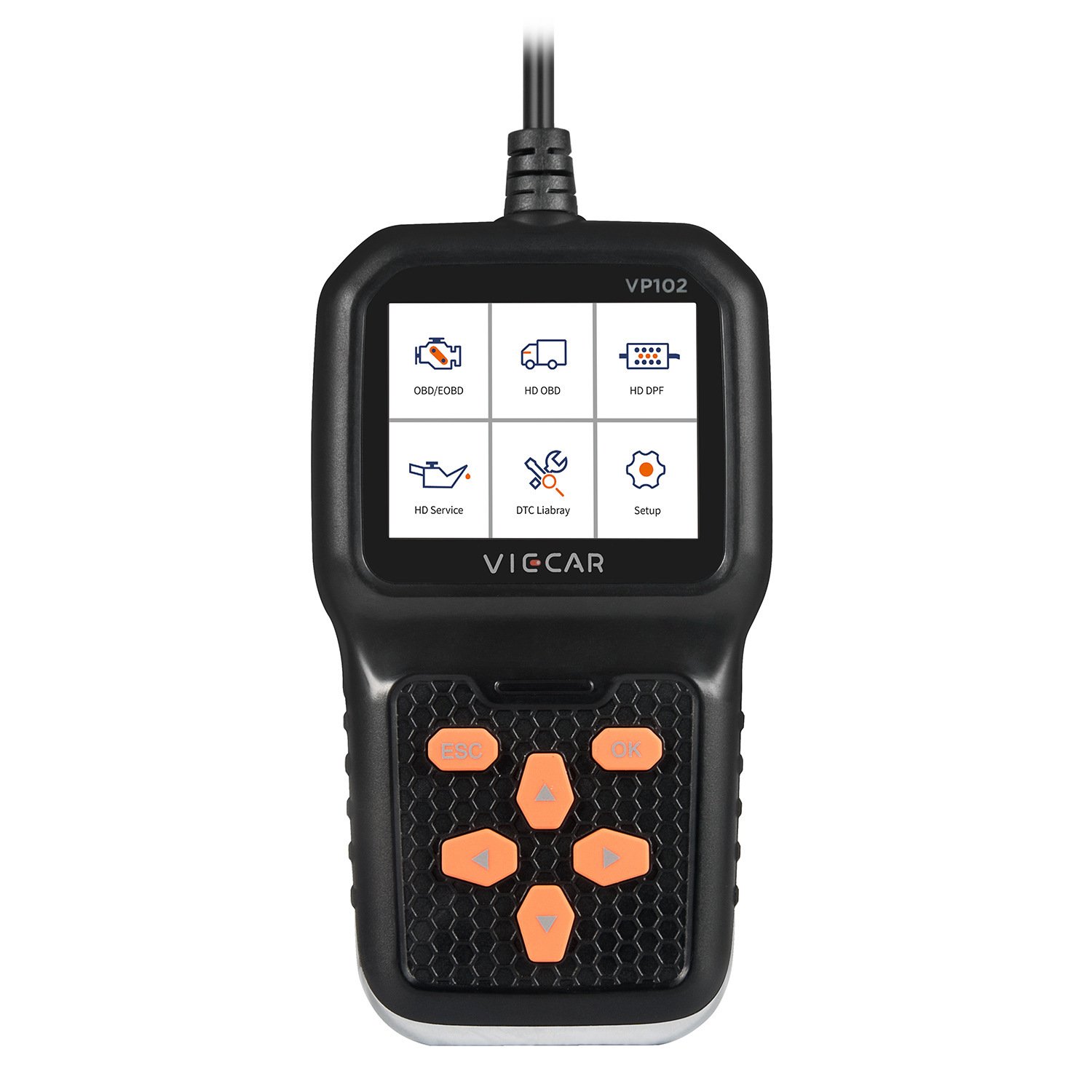 VP102 OBD2 Scanner 2 in1 12V/24V Cars and Trucks Diagnostic Tools Applicable to Scania/Cummins