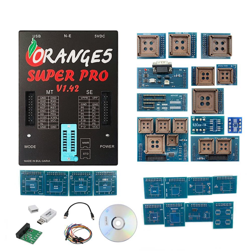 Orange5 Orange 5 SUPER PRO V1.42 ECU Programer with Full Adapters