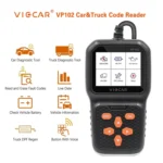 VP102 OBD2 Scanner 2 in1 12V/24V Cars and Trucks Diagnostic Tools Applicable to Scania/Cummins