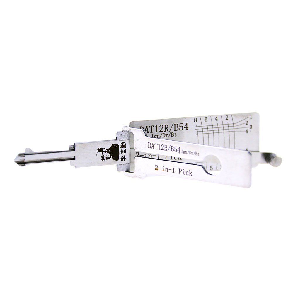 Lishi DAT12R/B54 2-in-1 Decoder and Pick for Isuzu and Hino Trucks