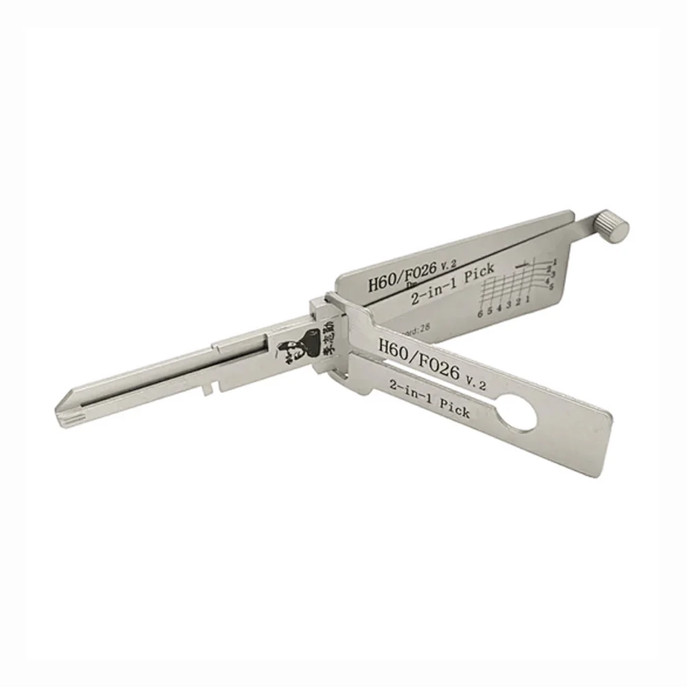 Lishi H60/FO26 V.2 Anti Glare 2-in-1 Pick & Decoder 10 Cut for Ford