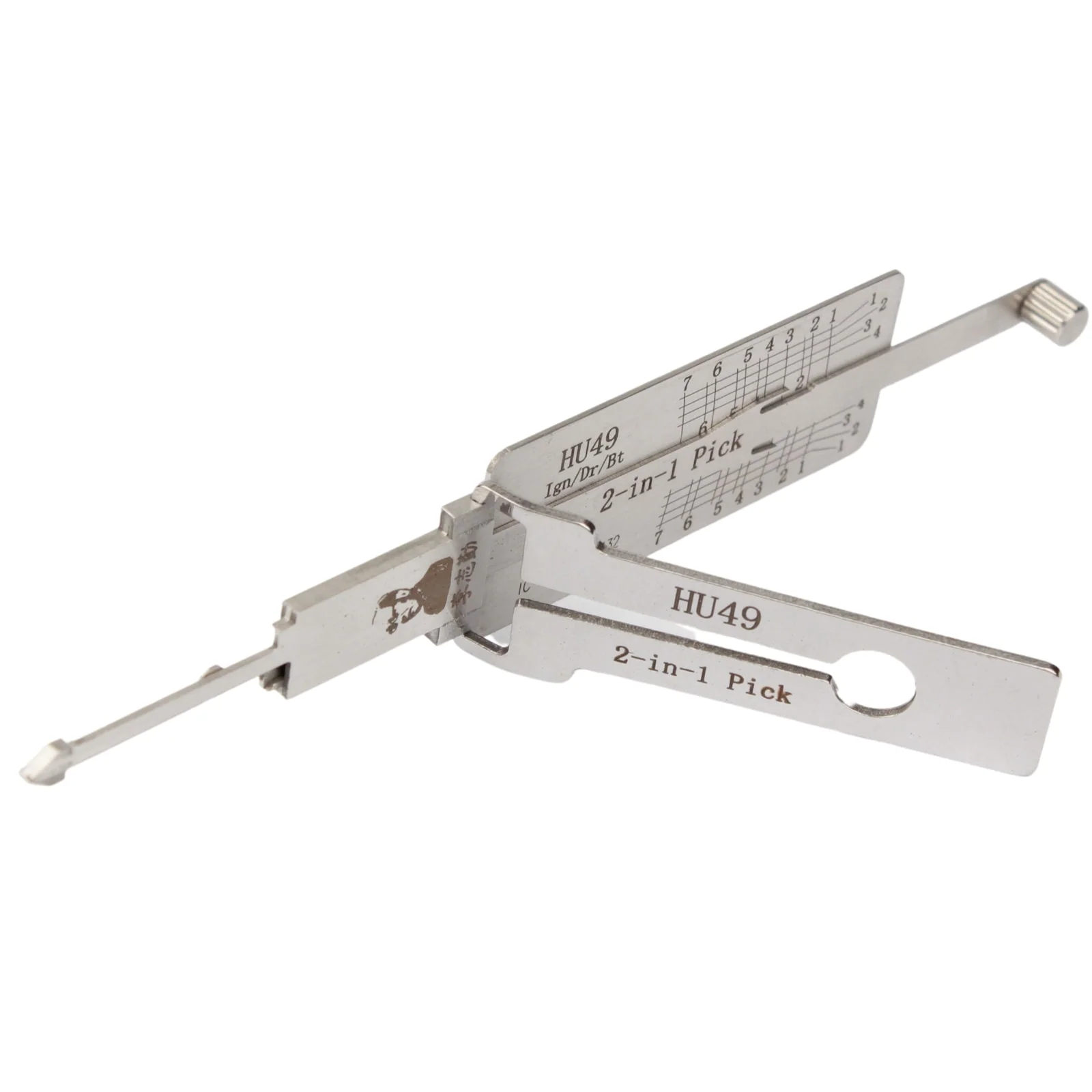 Lishi HU49 2-in-1 Pick and Decoder Tool Anti Glare for Old Jetta, Santana, Pusang 2000, 3000