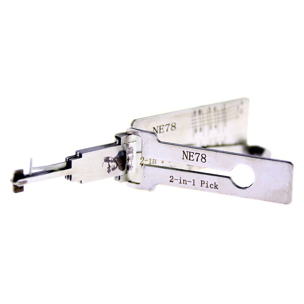 Lishi NE78 2in1 Decoder and Pick for Peugeot Citroën