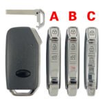 3+1 Buttons Car Key Shell for Kia VVDI Handset XZKA82EN Car Replacement Shell