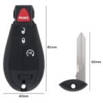 4 Buttons 433mhz Car Key Remote Control for DODGE GQ4-53T