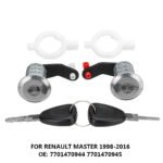 New Door Lock Barrel Set LH RH 2 Keys for Renault Master 1998-2016 OE:7701470944 7701470945