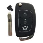 5pcs 3-button Folding Car Key Shell for Hyundai