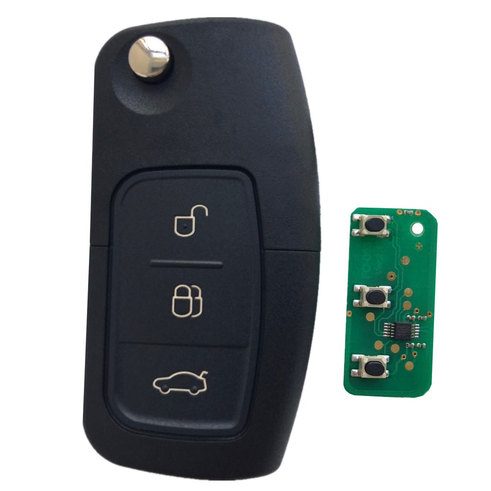 3 Buttons Car Remote Keys 433mhz ID63 Chips 80 Bits for Ford Mondeo
