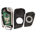 3 Buttons Modified Flip Remote Car Key for Peugeot 207 308 307 407 607 for Citroen C2 C3 C4 0536 ASK/FSK 433Mhz ID46