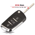 3 Buttons Modified Flip Remote Car Key for Peugeot 207 308 307 407 607 for Citroen C2 C3 C4 0536 ASK/FSK 433Mhz ID46