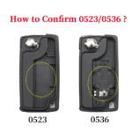 3 Buttons Modified Flip Remote Car Key for Peugeot 207 308 307 407 607 for Citroen C2 C3 C4 0536 ASK/FSK 433Mhz ID46