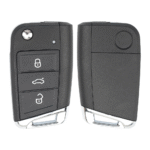 3 Buttons 434MHz Car Remote Key for VW Seat Golf 7 MK7 Tiguan Touran Polo for Skoda Octavia A7 5G6959752AB/BB 6V0959752D MQB48Chip – HU162T Blade