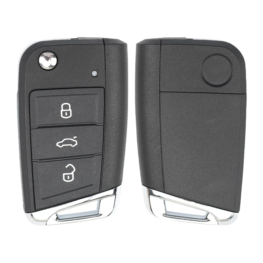 3 Buttons 434MHz Car Remote Key for VW Seat Golf 7 MK7 Tiguan Touran Polo for Skoda Octavia A7 5G6959752AB/BB 6V0959752D MQB48Chip – HU162T Blade