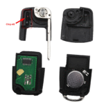 2 Buttons 315/434MHz Folding Car Remote Key For VW SEAT Altea Ibiza Leon Toledo T5 1J0959753AG 1K0959753G ID48 Chip