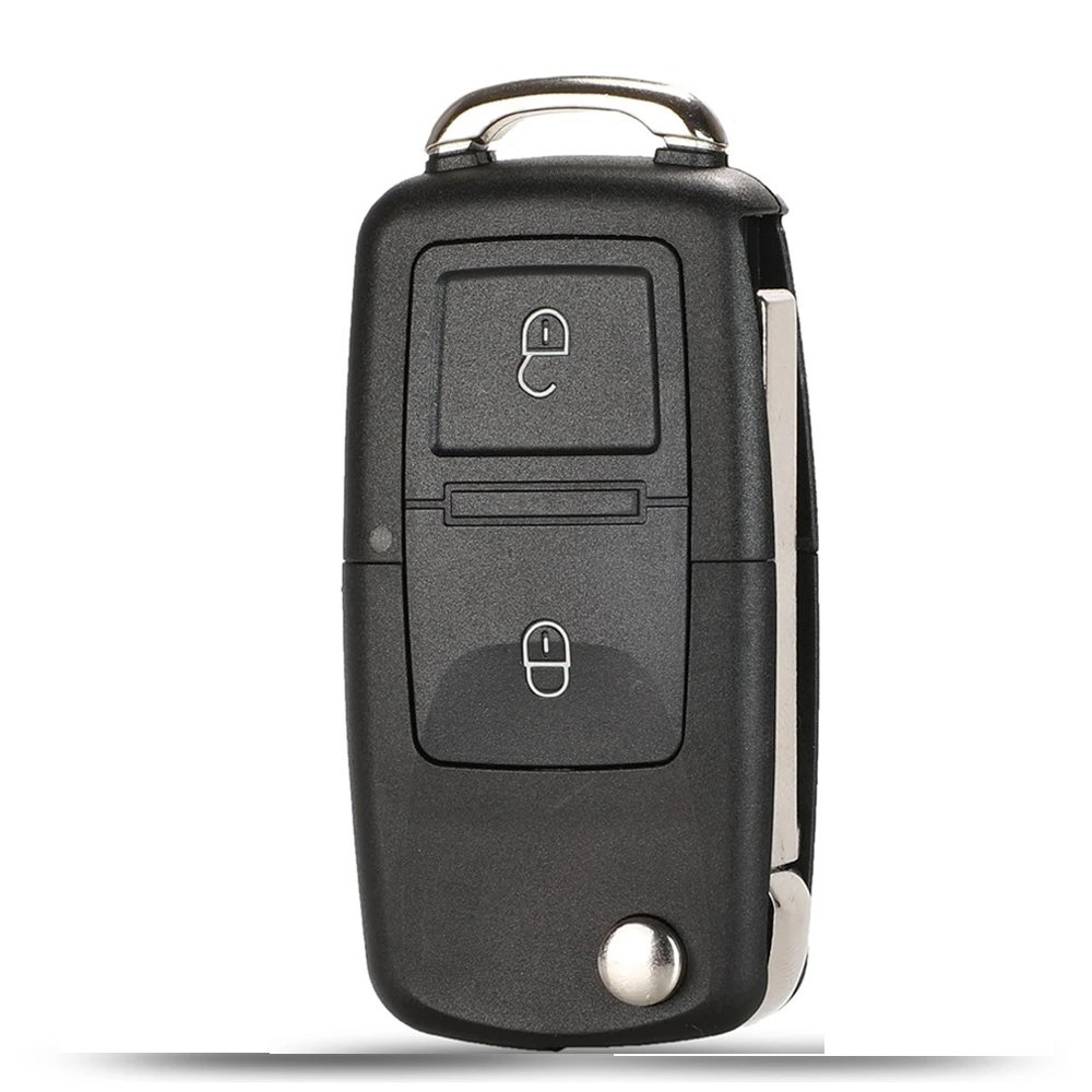 2 Buttons 315/434MHz Folding Car Remote Key For VW SEAT Altea Ibiza Leon Toledo T5 1J0959753AG 1K0959753G ID48 Chip