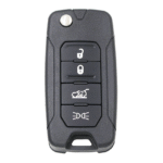 3/4 Buttons FSK 433.92MHZ Flip Remote Key for Jeep Renegade 2016-2020 Fiat 500X FCC 2ADFTFI5AM433TX SIP22 ID48 Megamos AES Chip