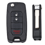 3/4 Buttons FSK 433.92MHZ Flip Remote Key for Jeep Renegade 2016-2020 Fiat 500X FCC 2ADFTFI5AM433TX SIP22 ID48 Megamos AES Chip