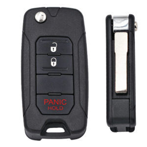 3/4 Buttons FSK 433.92MHZ Flip Remote Key for Jeep Renegade 2016-2020 Fiat 500X FCC 2ADFTFI5AM433TX SIP22 ID48 Megamos AES Chip