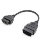 60CM OBD2 16Pin Male to Female Extension Cable For All OBDII Code Scanners