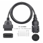 1.5M 10Pin To 16Pin ICOM D Cable ICOM-D Motorcycles Motobikes Diagnostic Cable for BMW Motorcycles Motobikes