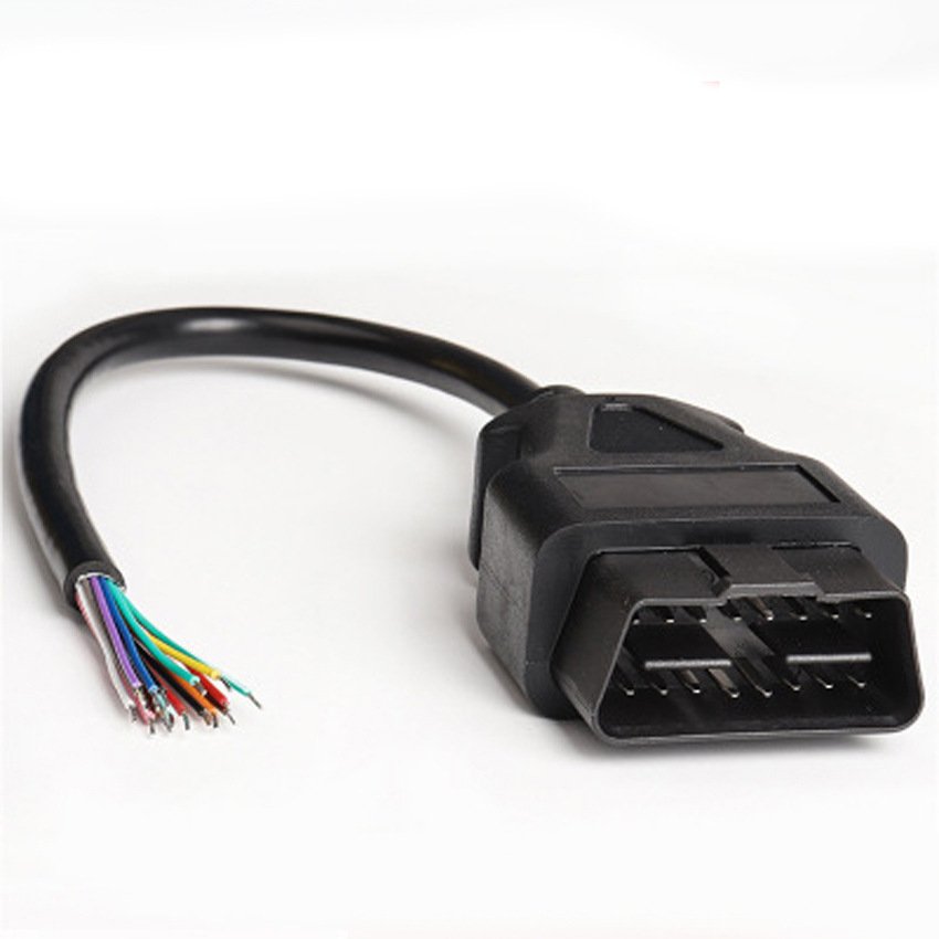 30cm Truck 16-pin Car OBD Male Connector Cable ELM327 Extension Cable (Copy)