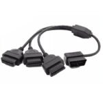 L-type Car OBD2 1-to-3 16-pin Adapter Cable Extension Cable – 50cm