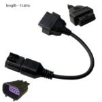 OBD2 16 Pin Female Plug to 8 Pin Diagnostic Adapter Cable for Polaris ATV Slingshot