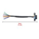 30cm/1ft Universal OBD2 16pin Female Connector to Open OBD Cable J1962F