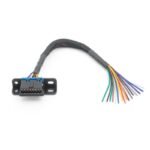 30cm/1ft Universal OBD2 16pin Female Connector to Open OBD Cable J1962F