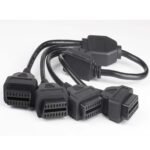 1-4 OBD2 Cable 16-pin OBD Male Extension Cable 0.5m