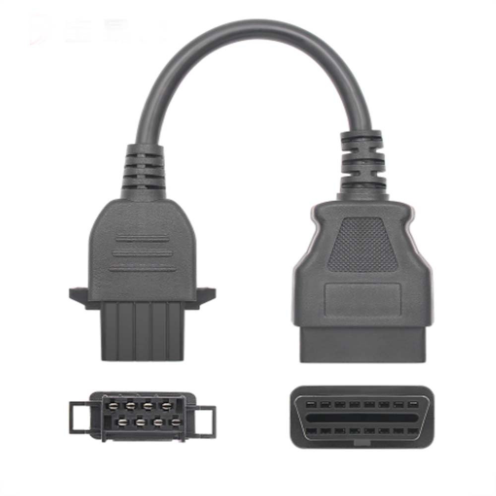 16Pin to 8Pin OBD2 Cable Adapter for Volvo 88890306 Vocom