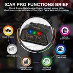 Vgate iCar Pro Bluetooth 3.0 ELM327 OBD2 Diagnostic Interface OBD II Adpater