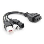 3+4+6pin to OBD 16pin Motorcycle Adapter Cable for Honda Yamaha Motobike