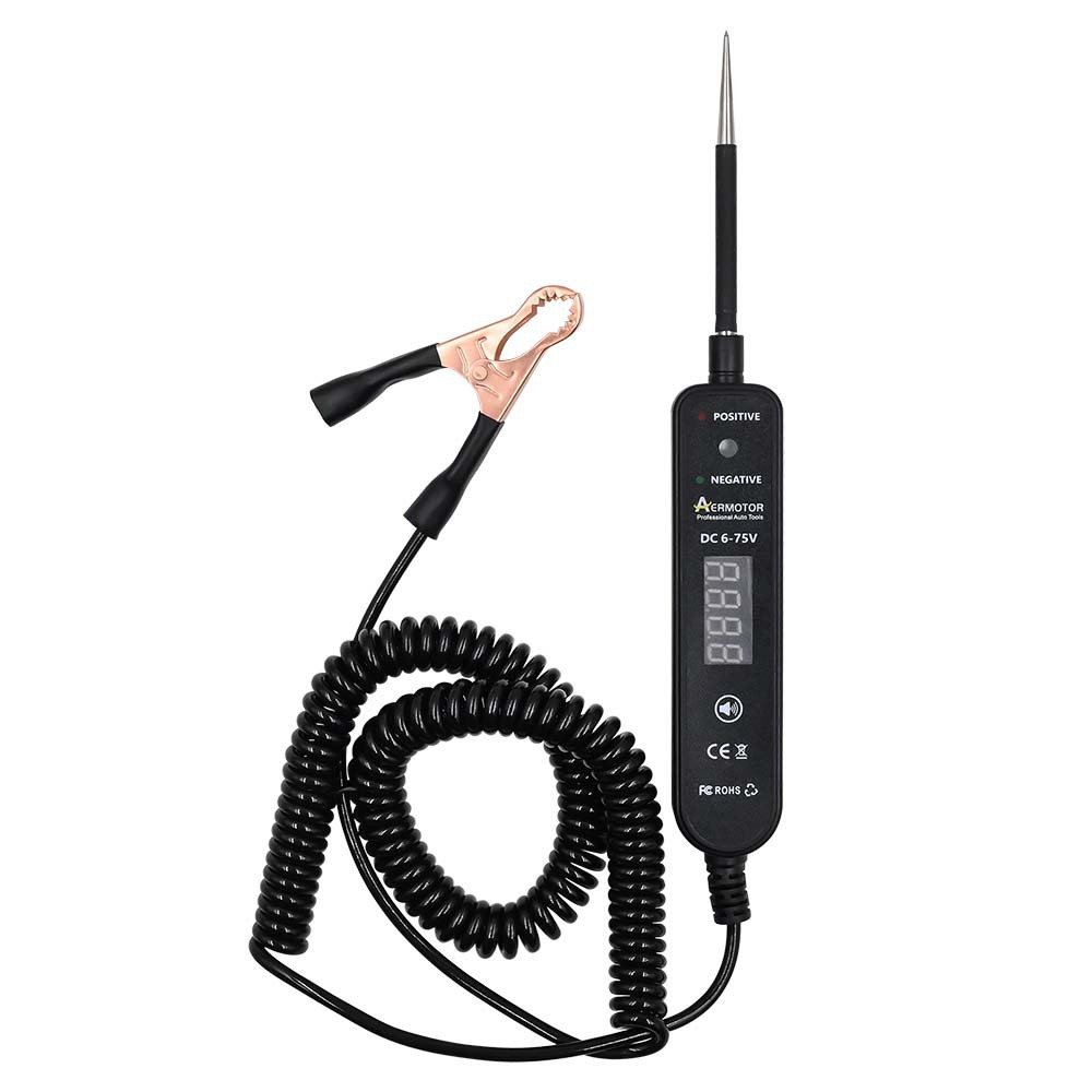 AERMOTOR EM289 Digital Display Car Tester Auto Fault Repair Detector Tool 6-75V