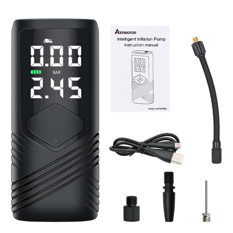AERMOTOR Portable Car Wireless Air Pump Multi-function Digital Display Tire Electric Air Pump 2500mA Car Air Pump