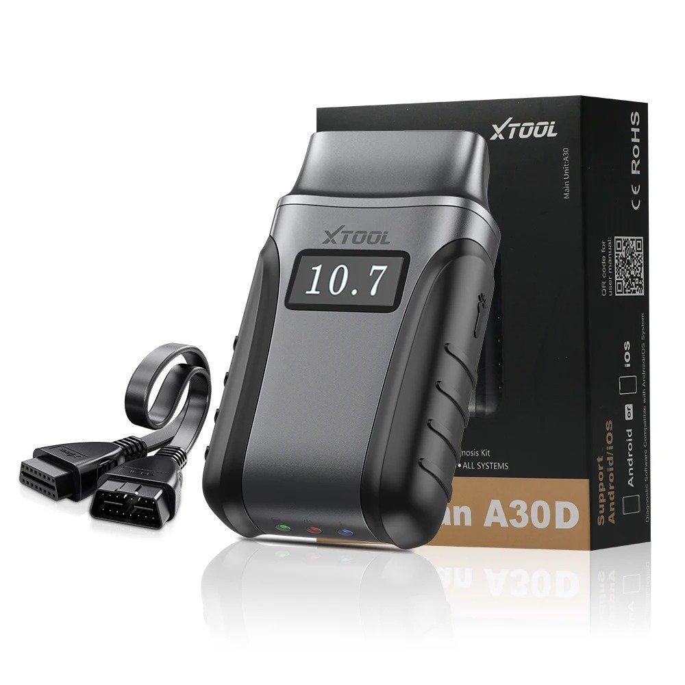XTOOL A30D OBD2 Auto Diagnostic Scan Tool 19 Special Function with Cable