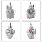 32mm Round Slide Motorcycle Carburetor for Dirt Bike ATV Carburetor 42-6010 13-5003 – VM32 Cable