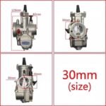 Motorcycle Carburetor Aluminum Pwk30 Racing Motorcycle Parts Replacement for Yamaha Kawasaki Motorbikes